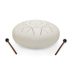 LHG stell tongue drum 10" White